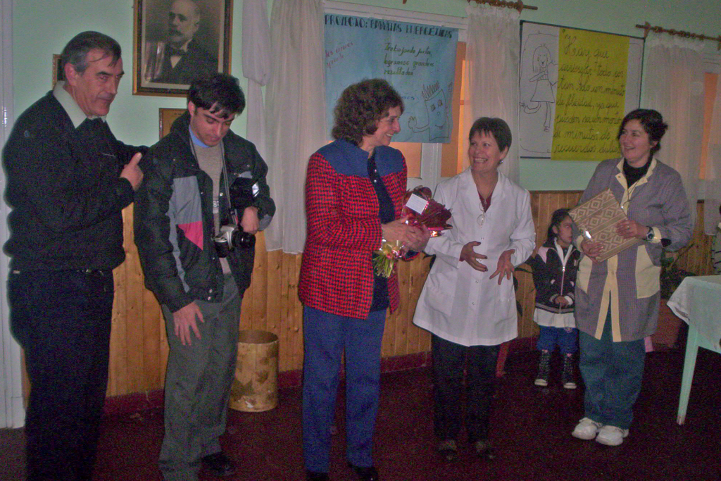 Presentación del libro “Oscar o el guardapolvo blanco” en la Escuela Ing. A. Rossel, El Nihuil (San Rafael, Mendoza).